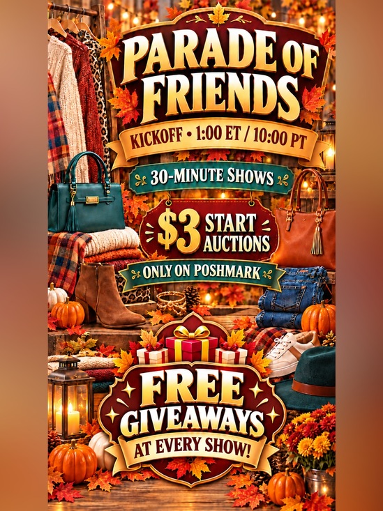 Tops - $3 STARTS PARADE OF FRIENDS THURSDAY 9/17